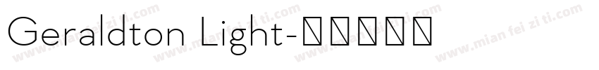 Geraldton Light字体转换